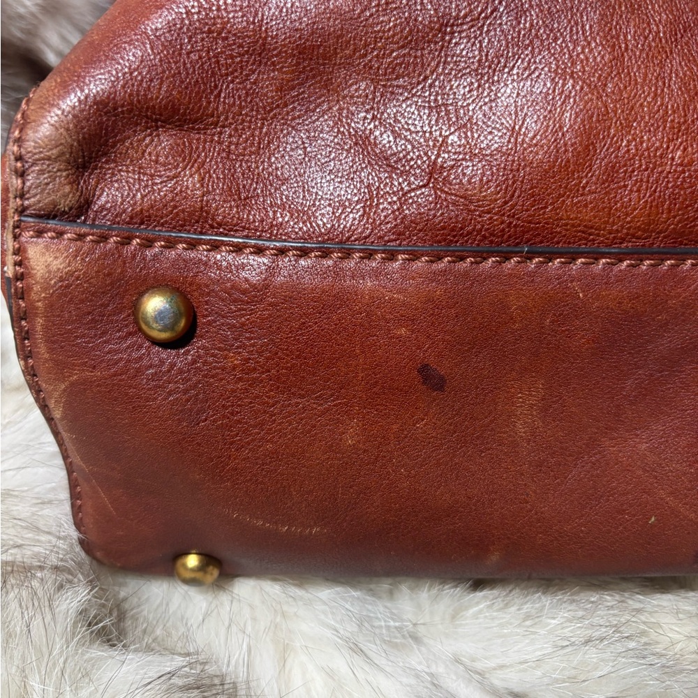 FRYE Brown Leather Tote Bag - Picture 6 of 9